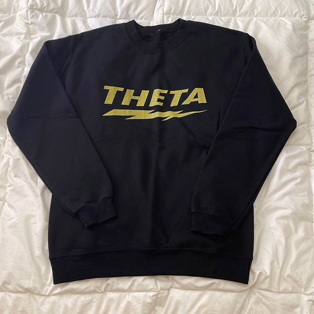 Kappa Alpha Theta Black Crewneck Sweatshirt